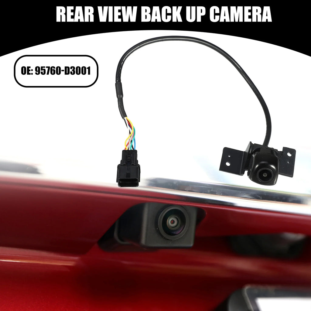 Plastic Black Up Hyundai View Tucson Camera Rear for No.95760-D3001 Back Car 2016-2018