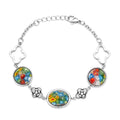 for Stainless Steel 6.75" Mothers Day LC Glass Mom Bracelet Stylish Gifts for Women Jewelry Costume dimension Oval Unique Birthday Shop Fashion