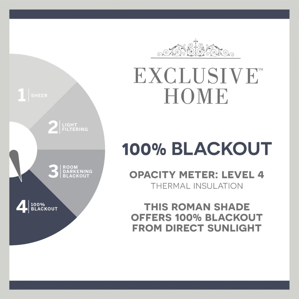 Sage Botanical Bolan Total 64", Home 34"x Exclusive Blackout Roman Shade,