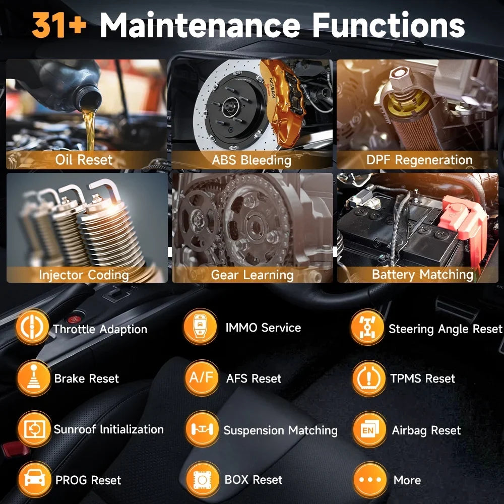 NT909 Control Tool FOXWELL ECU Scan OBD2 Bidirectional TPMS Code Key Scanner Diagnostic Scanner Coding Programmer Reader