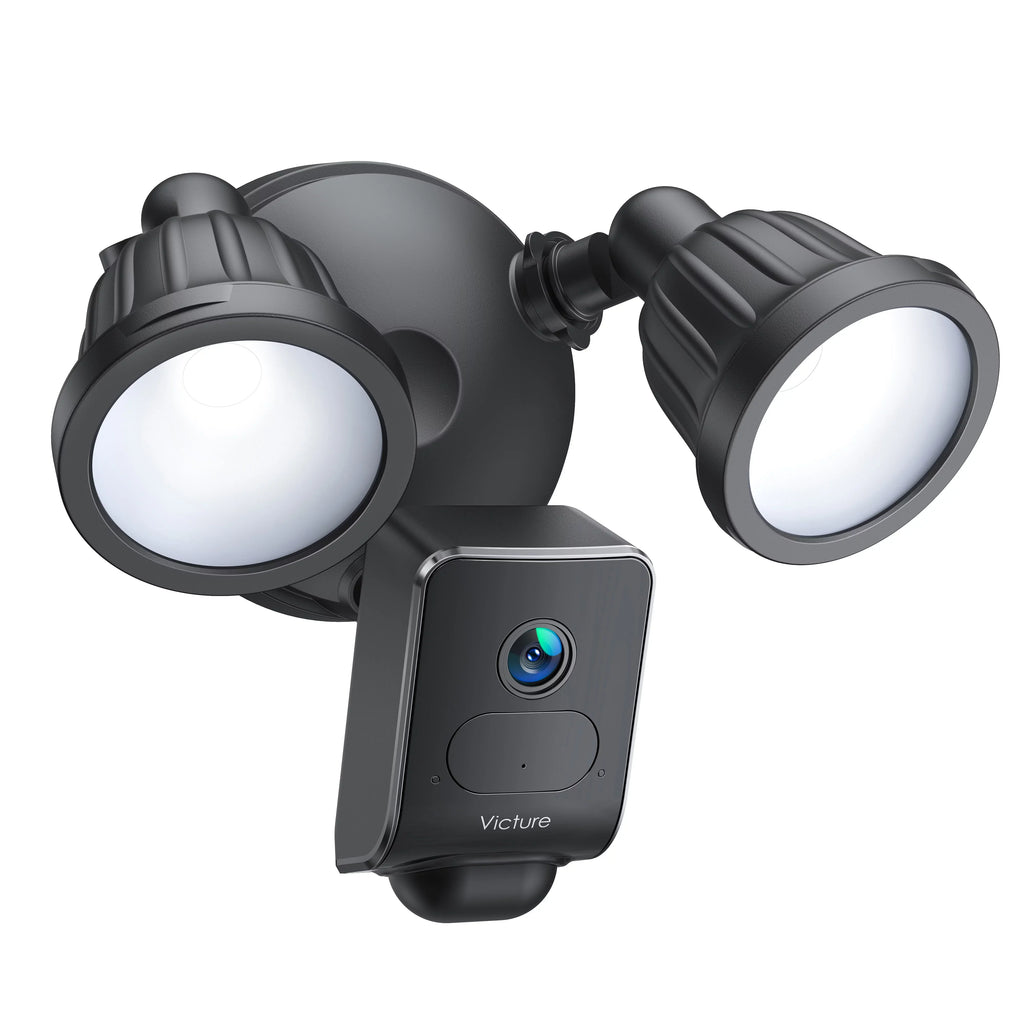 Floodlight Connection Surveillance Victure FC920B for Outdoo exterior/Courtyard/Farm Cameras,IP55 Waterproof,Motion-Activated,Wifi