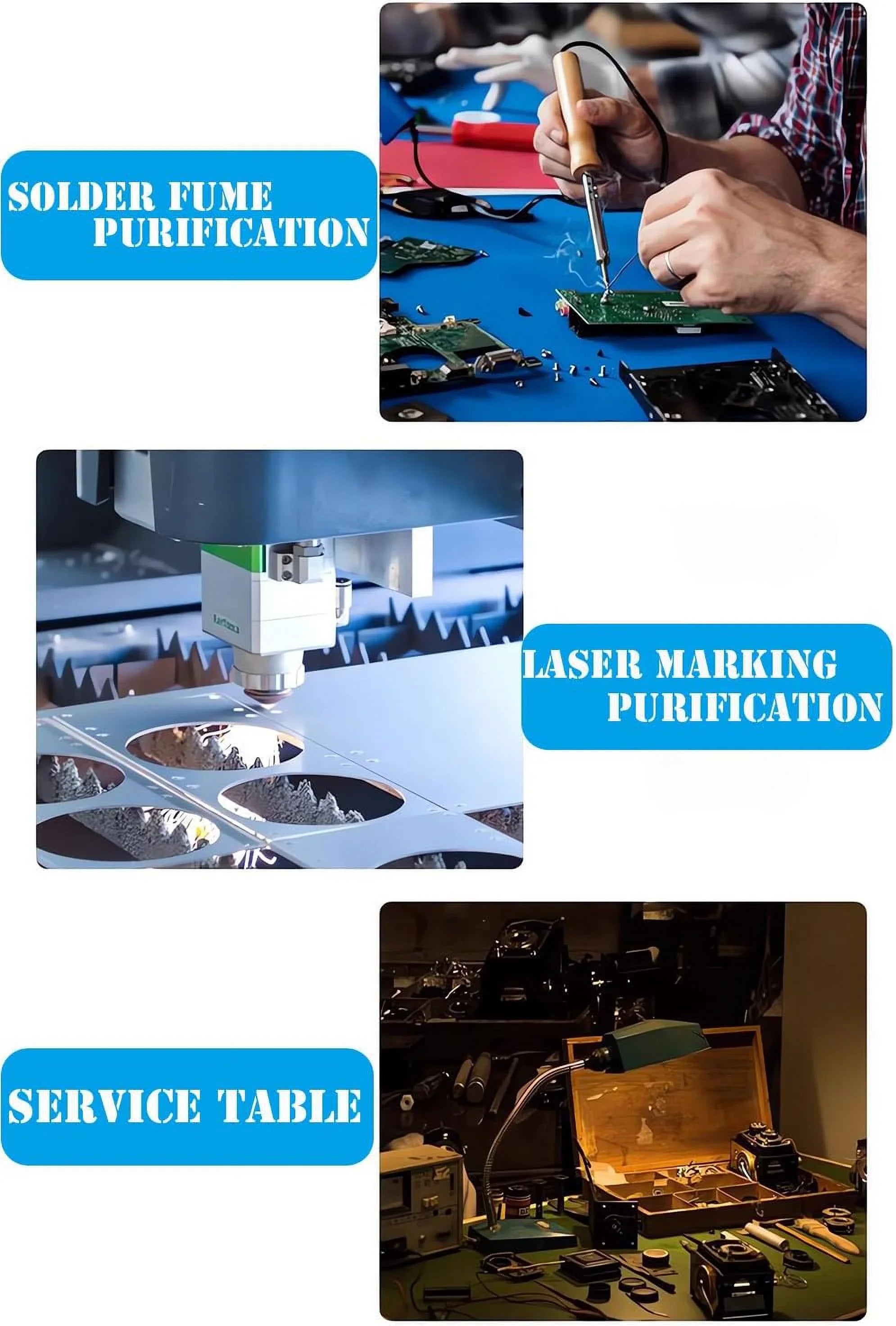 with Extractor Smoke Welding Smoke Switch Fume Purifier 12V Purifier Portable Foot Dry Welding