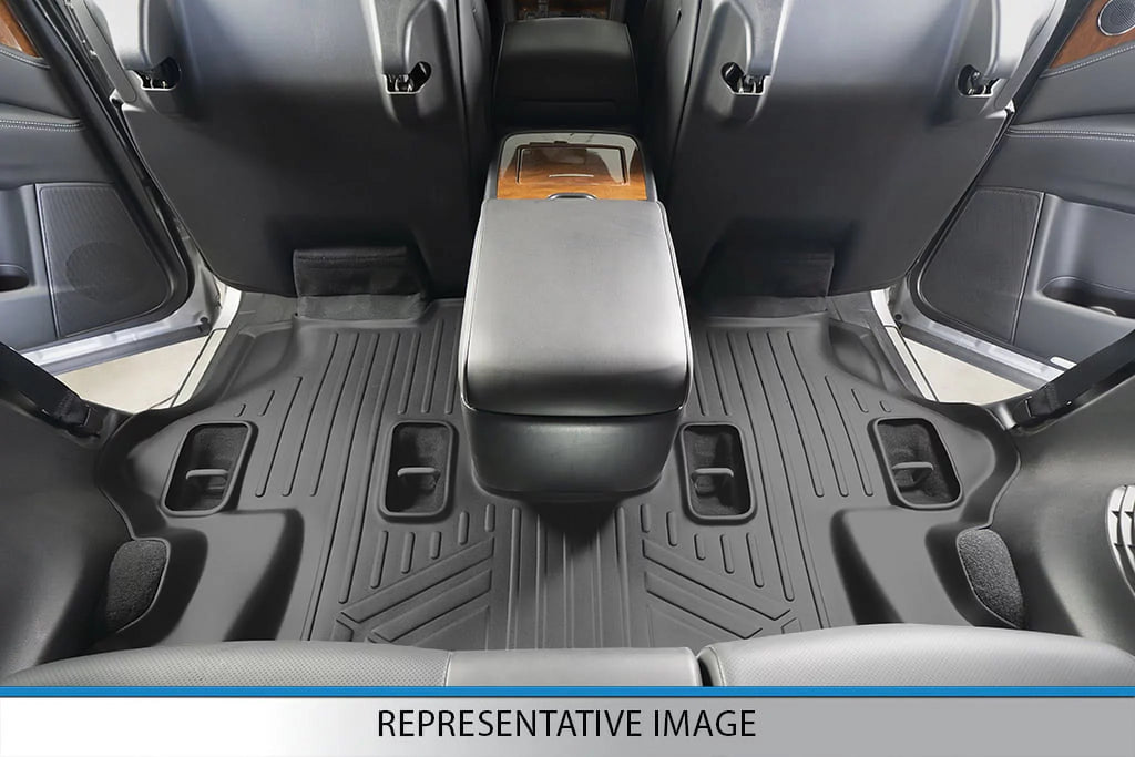Expedition, Row Smartliner Set Cargo Liner without for 2011-2017 & Floor Mats Bucket SA0183-B0303-C0186-E0185 Black Console 2nd Seats with