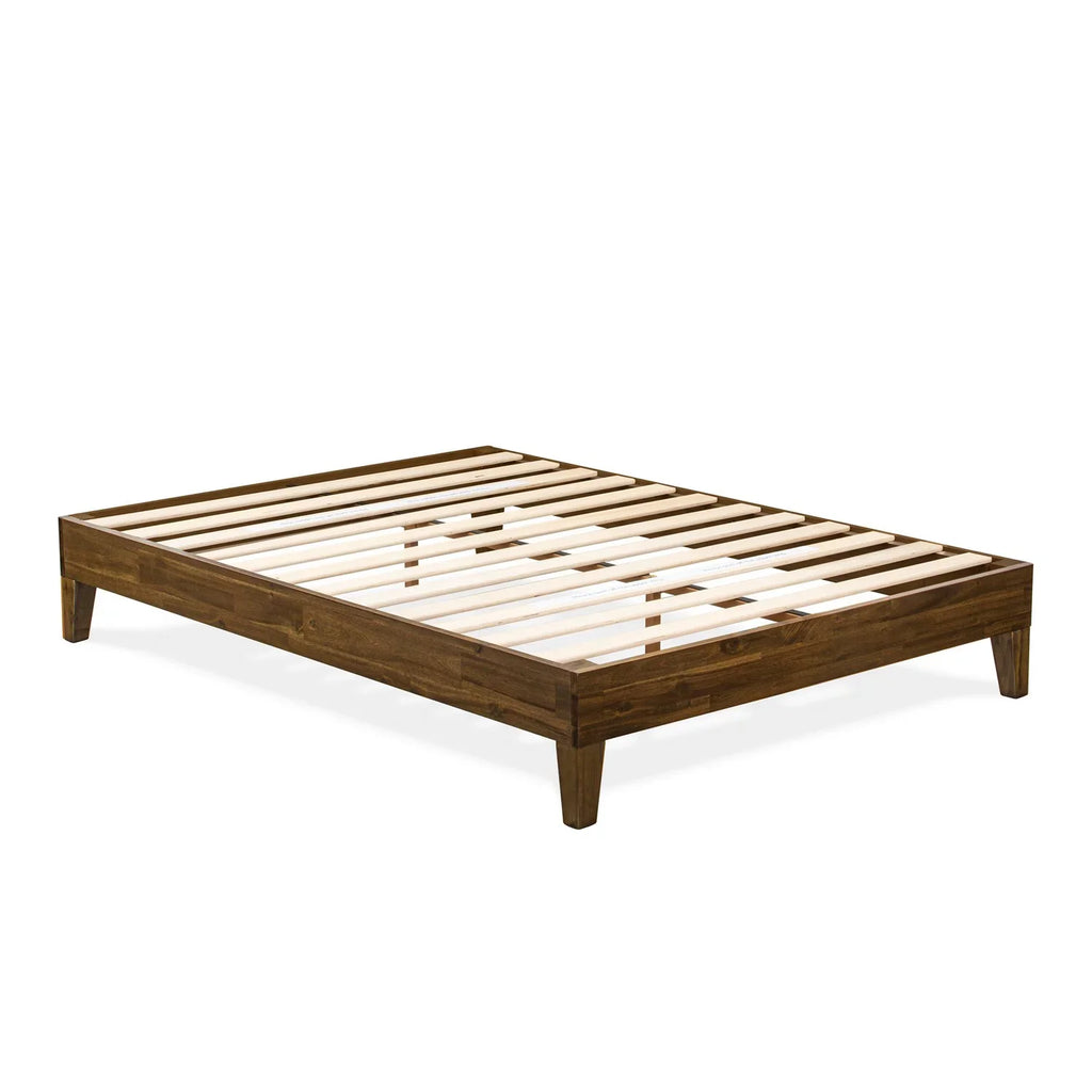 West Full Bed Wood East Furniture Walnut in Traditional Engineered Navarro