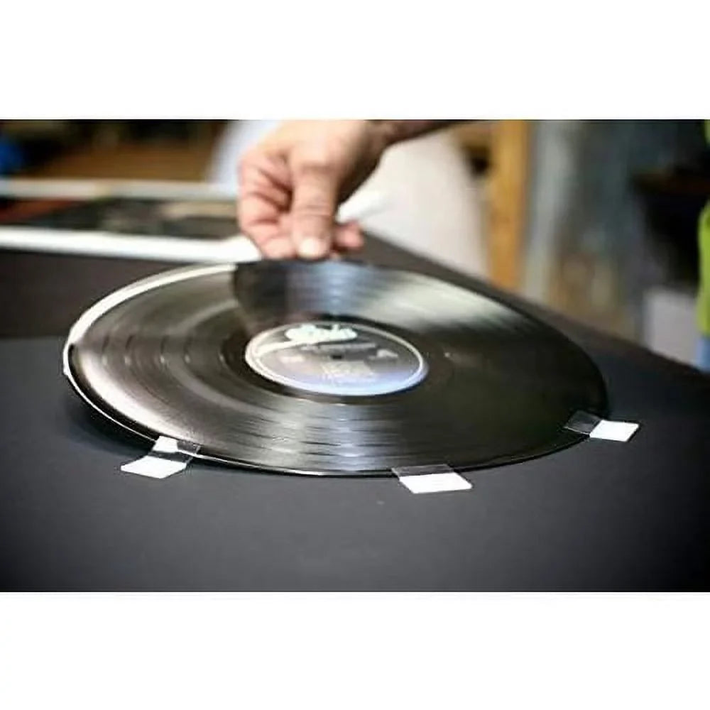 Picture 12" Disc / LP Record Frame) (Brushed Display Frame White Vinyl Matting Silver
