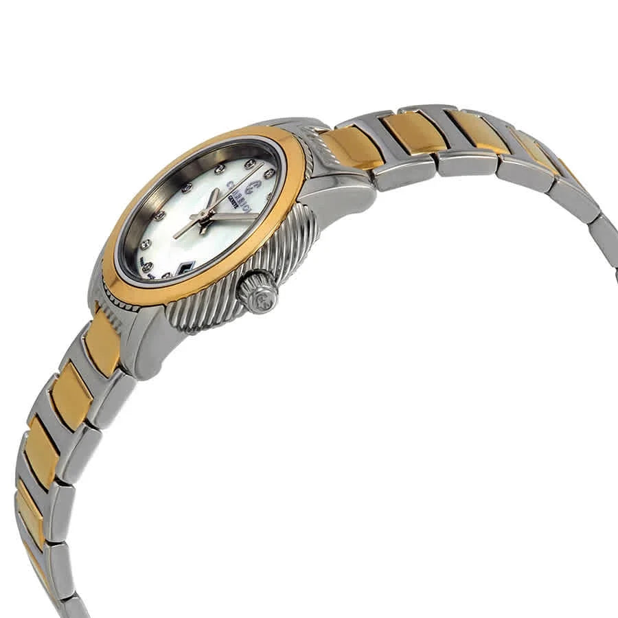 Ladies Dial P26SY2.911.001 Charriol Two-Tone of Mother Watch Diamond Pearl Parisii