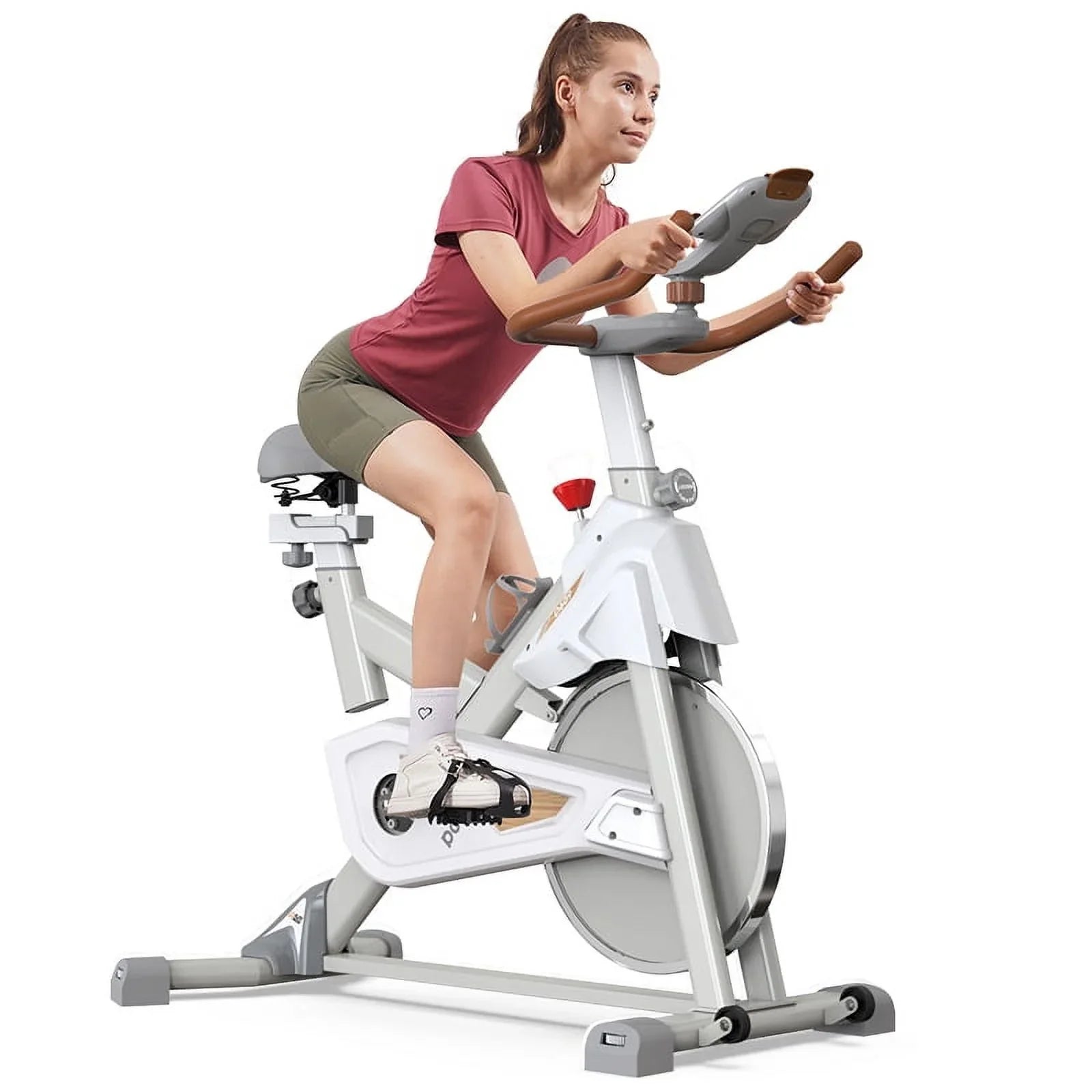 Exercise Quiet Bike Bike Bands Stationary Magnetic 360 Resistance Arm Pooboo lbs Exercise Bike Bikes Workout with Folding Home 3-in-1