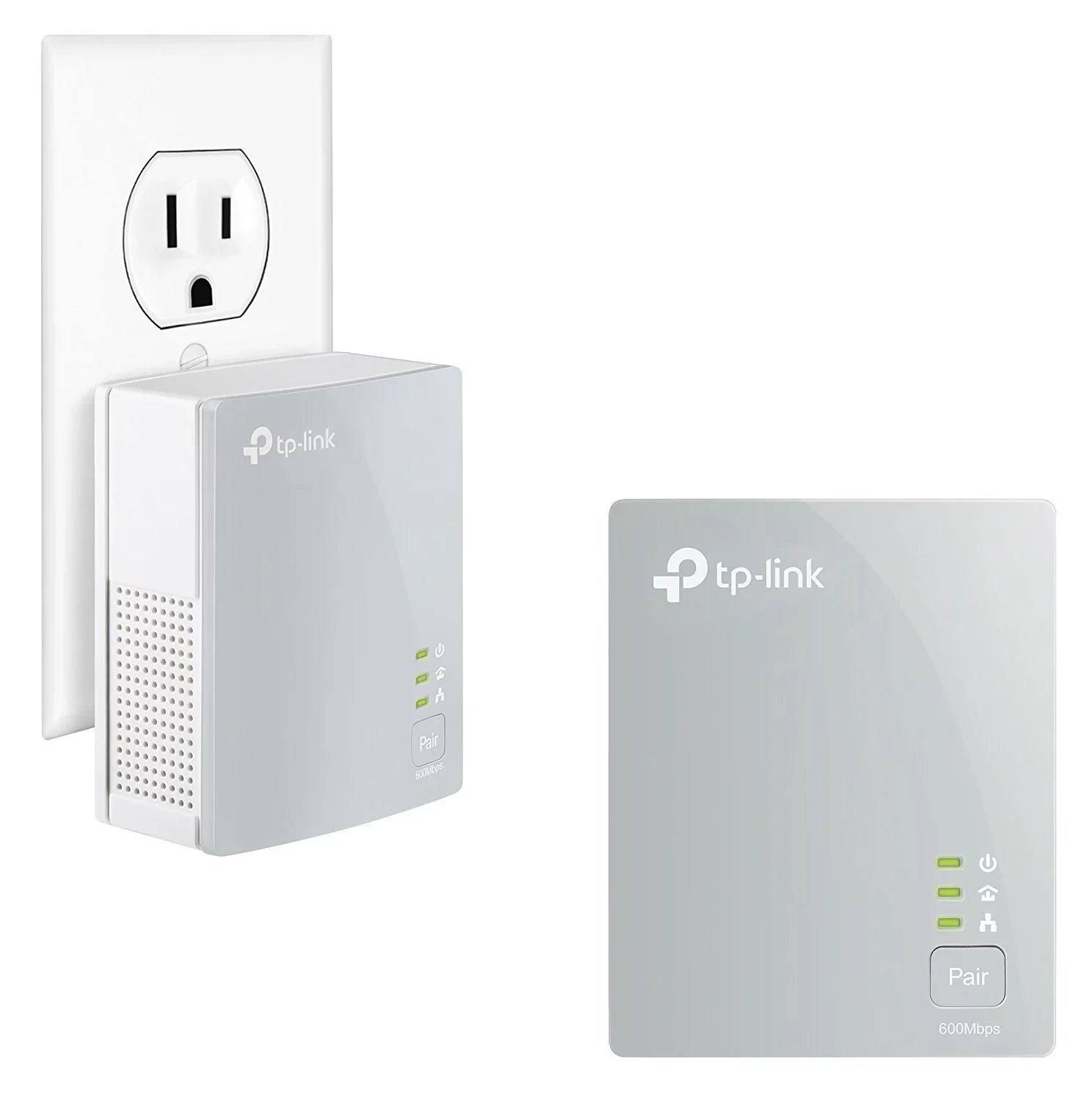 Adapter(TL-PA4010 KIT)- Ethernet Stable Home Nano with Powerline Connections Saving, Expand Adapter, Network AV600 Powerline TP-Link Power Plug&Play,