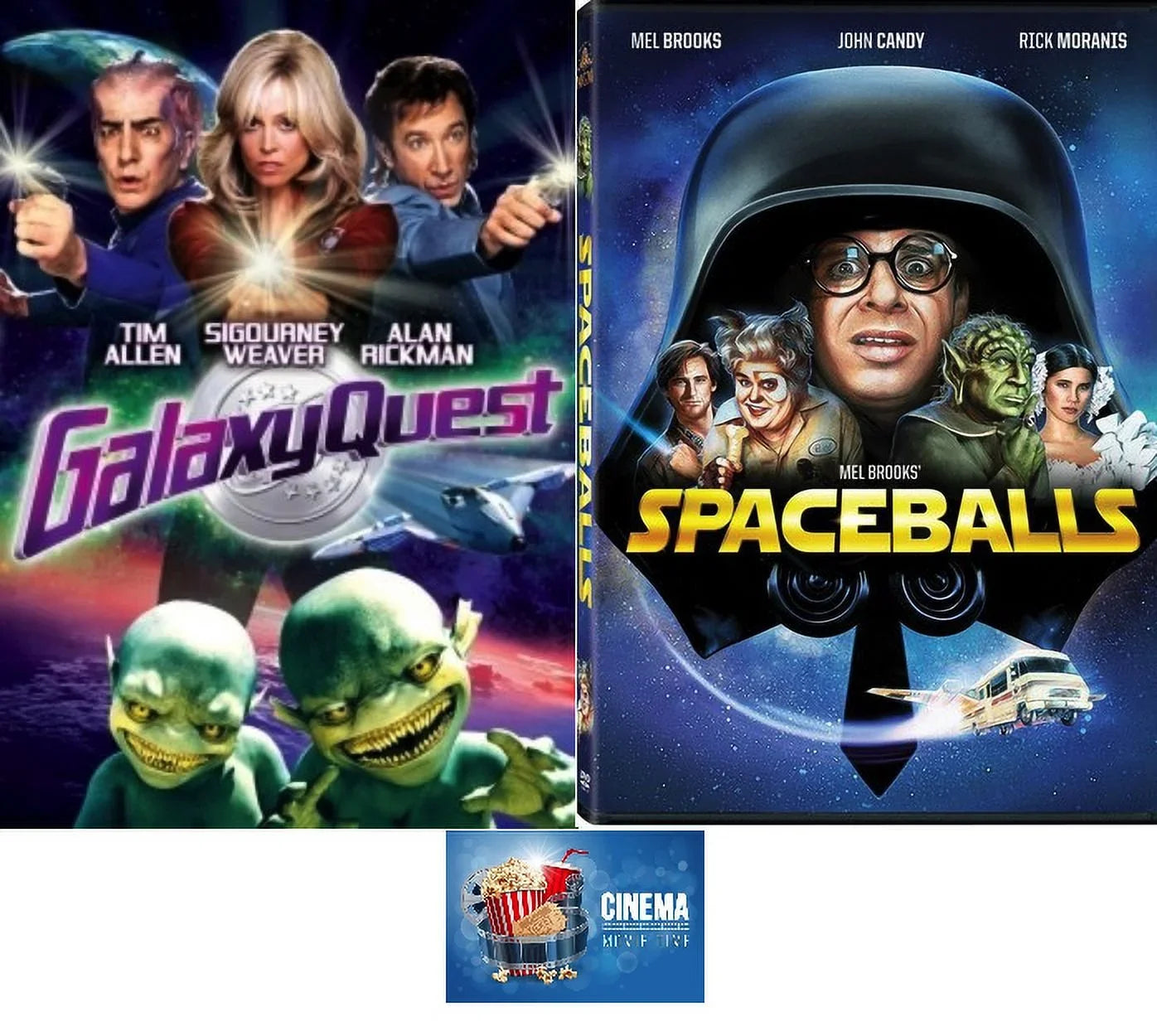 Movie Art Feature Time Sci-FI Spaceballs Comedy Double & Galaxy Quest Card Includes