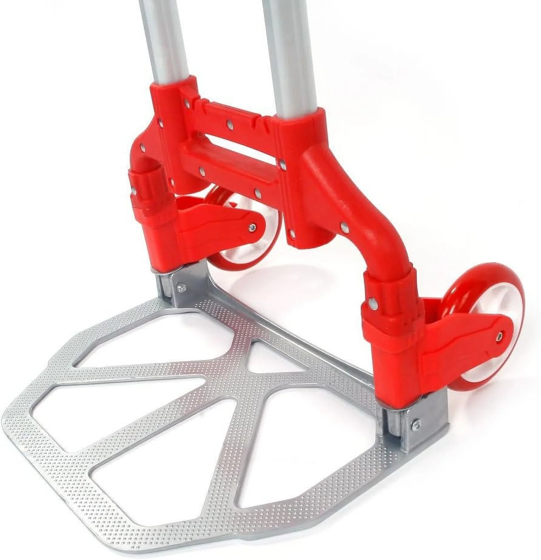 Hand Portable Collapsible Auto, Truck,Hand Folding Use lbs (75kg) Luggage Cart Home, for Office,Travel Dolly and Aluminium Push (Red) 165.35 Trolley