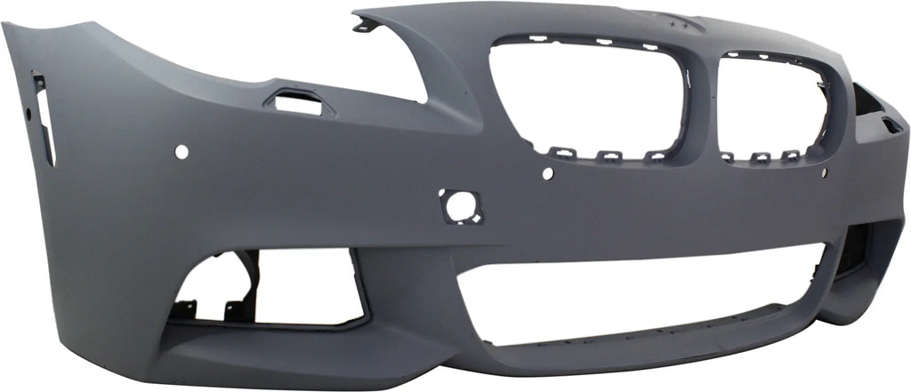 with Compatible View Side Sedan PDC 2011-2013 COVER Primed M Camera 5-Series with Pkg Sensor Front BUMPER For with Holes