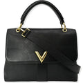 One Black Shoulder Bag Very Leather Handle Pre-owned Monogram