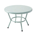 Round Metal Patio Table with Lightweight Design