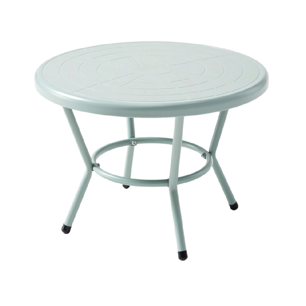 Round Metal Patio Table with Lightweight Design