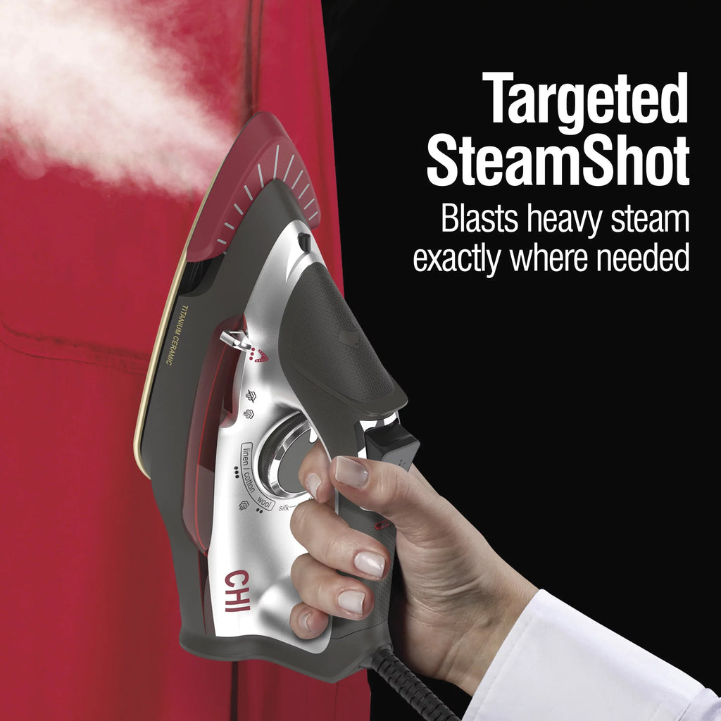CHI Steamer Iron 2-in-1 and SteamShot
