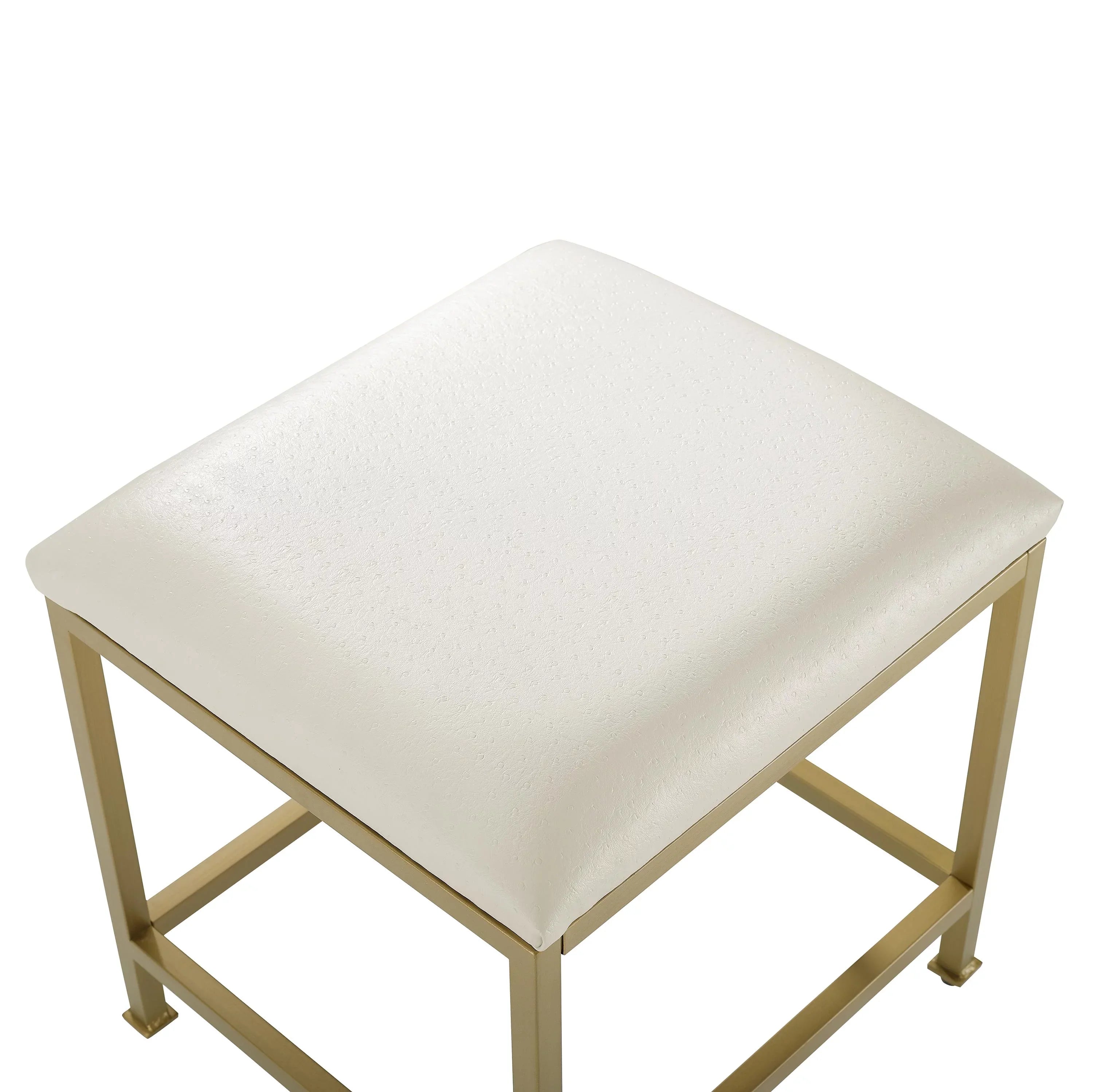 Soft Aimee Vanity Gold Stool