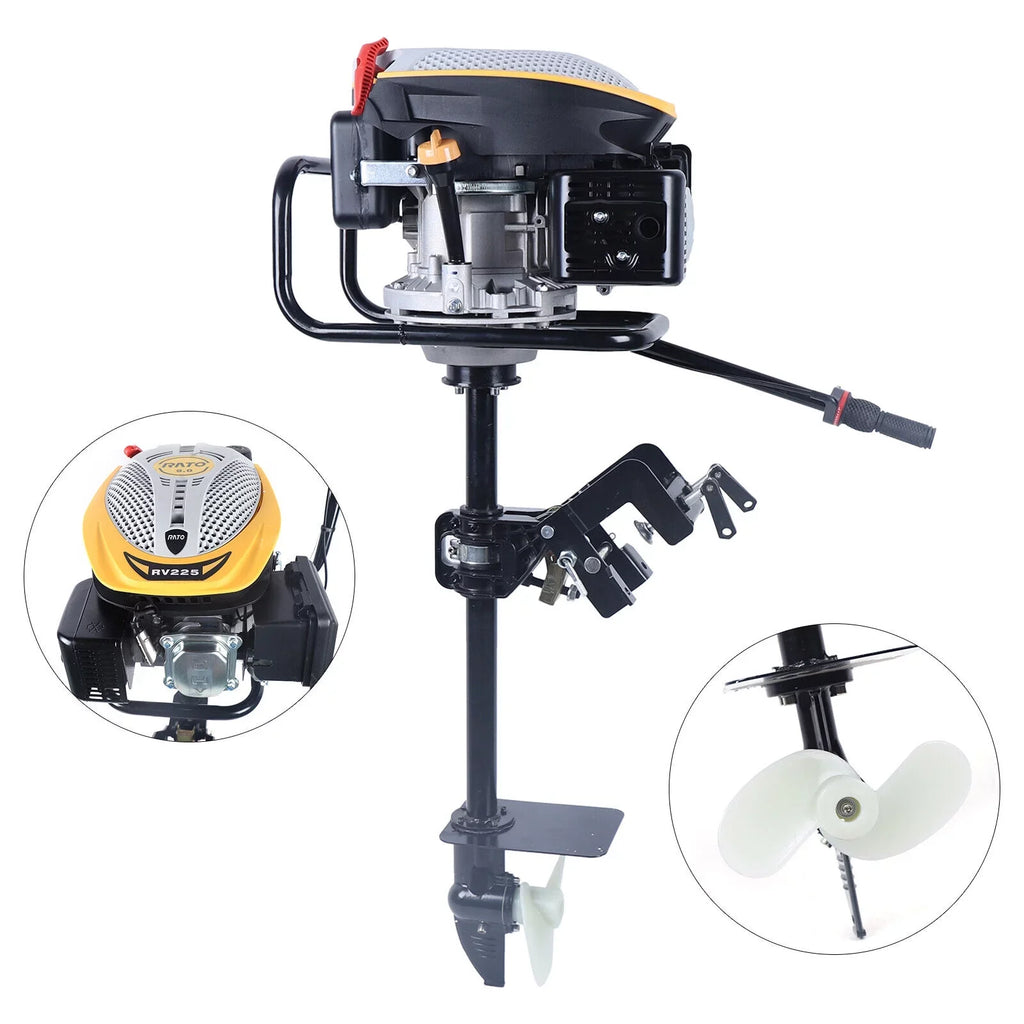 CC Boat Single with Cylinder Ignition System 225 Engine Heavy Engine Cooling Air 3600 Marine Engine Boat Duty TAS HP Motor Fishing Miumaeov r/min 4 9 Outboard Stroke