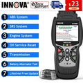 for OBDII OBD2 Reader Diagnostic Car SRS Scan Truck Automotive SUV Innova Reset Car ABS Analyzer Code Battery Automotive Light Scanner OBD2 Tool Test Scanner Scanner Hybrid Auto 6100P All Oil Engine