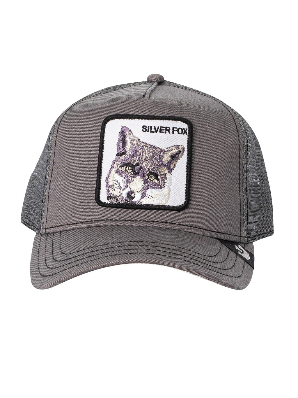 Bros. The Goorin Silver Trucker Grey Fox Cap,
