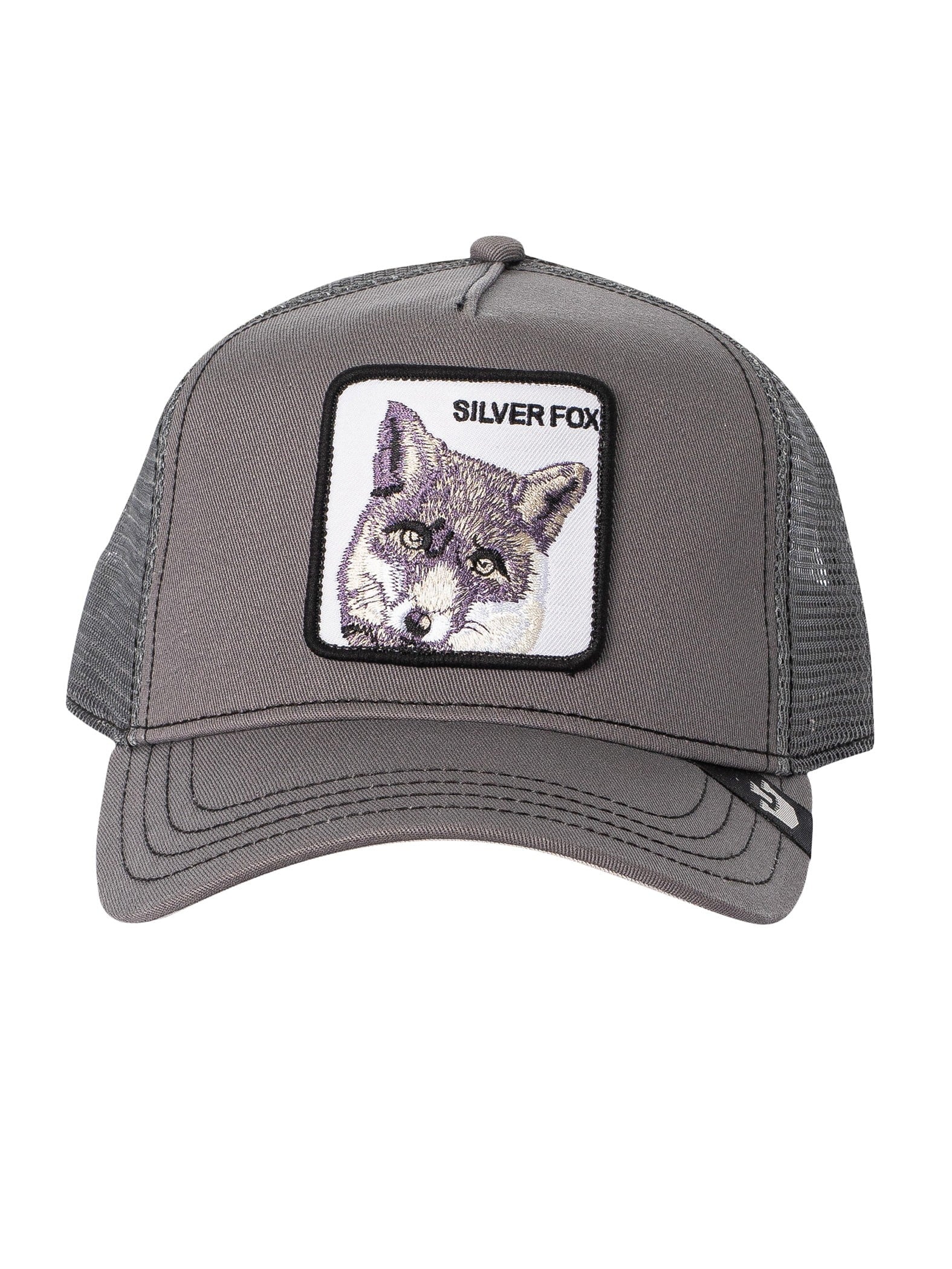 Bros. The Goorin Silver Trucker Grey Fox Cap,