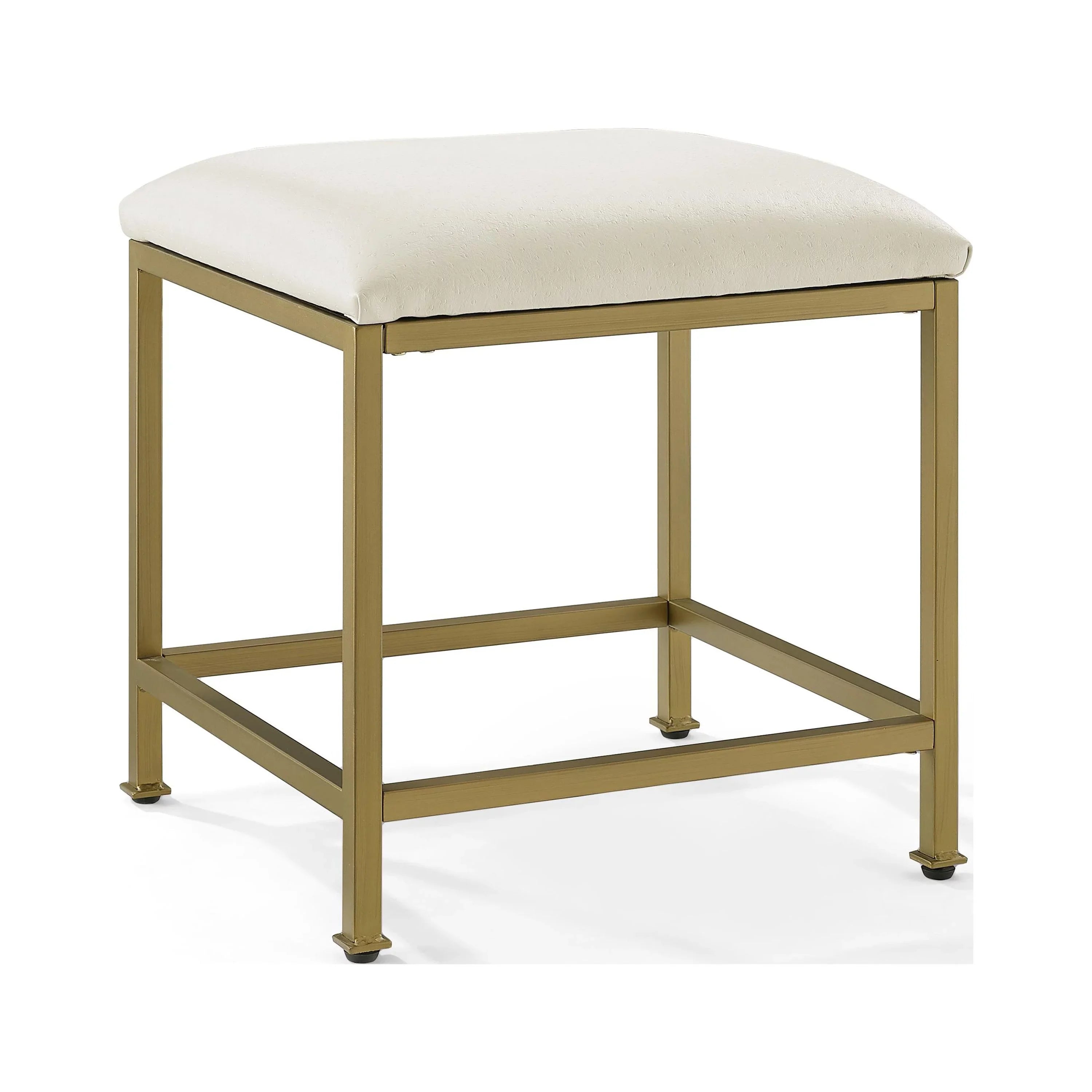 Soft Aimee Vanity Gold Stool
