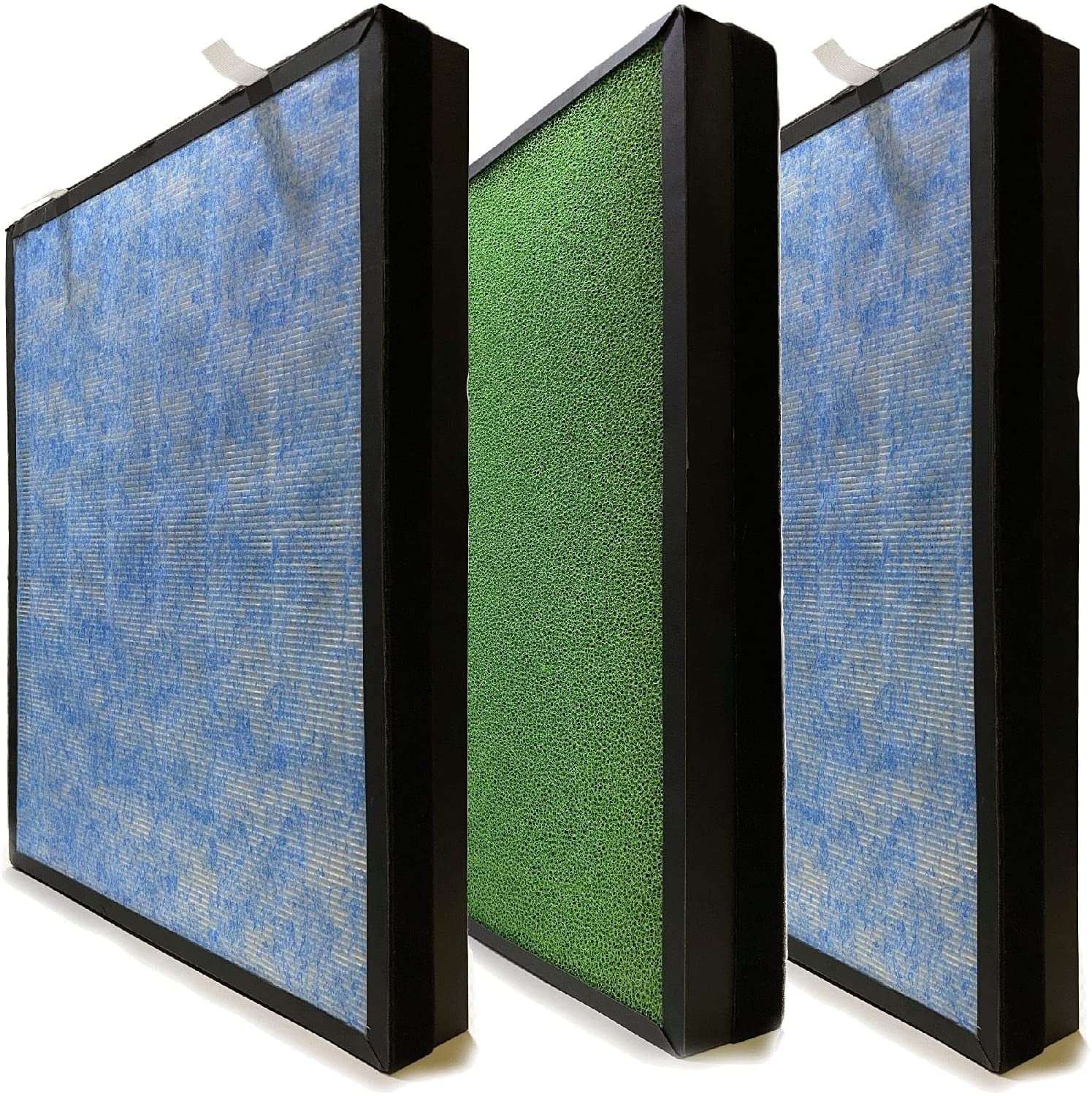 Smart HSP002 Packs HEPA Compatible 2.0 Nispira True Filter Carbon Activated 4-in-1 with Replacement Purifier, 3 Air