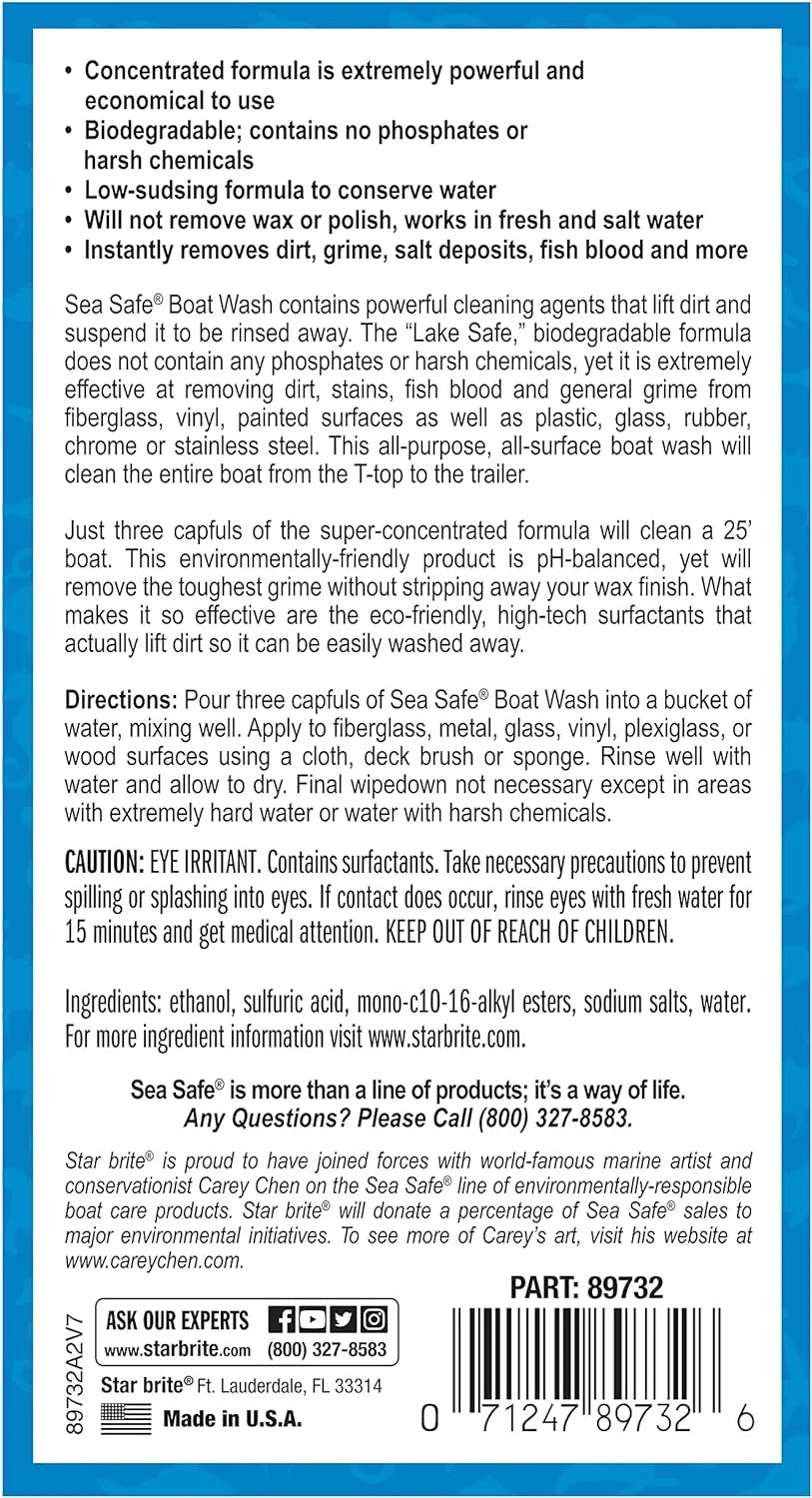 Boat Star Star 089732Pw Safe Sea Brite Wash Brite
