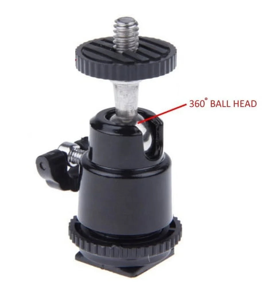 Adapter Life Head) Multi-Interface (Swivel Includes Multi-LED Long FDR-AX53 Professional Light Dimmable Video
