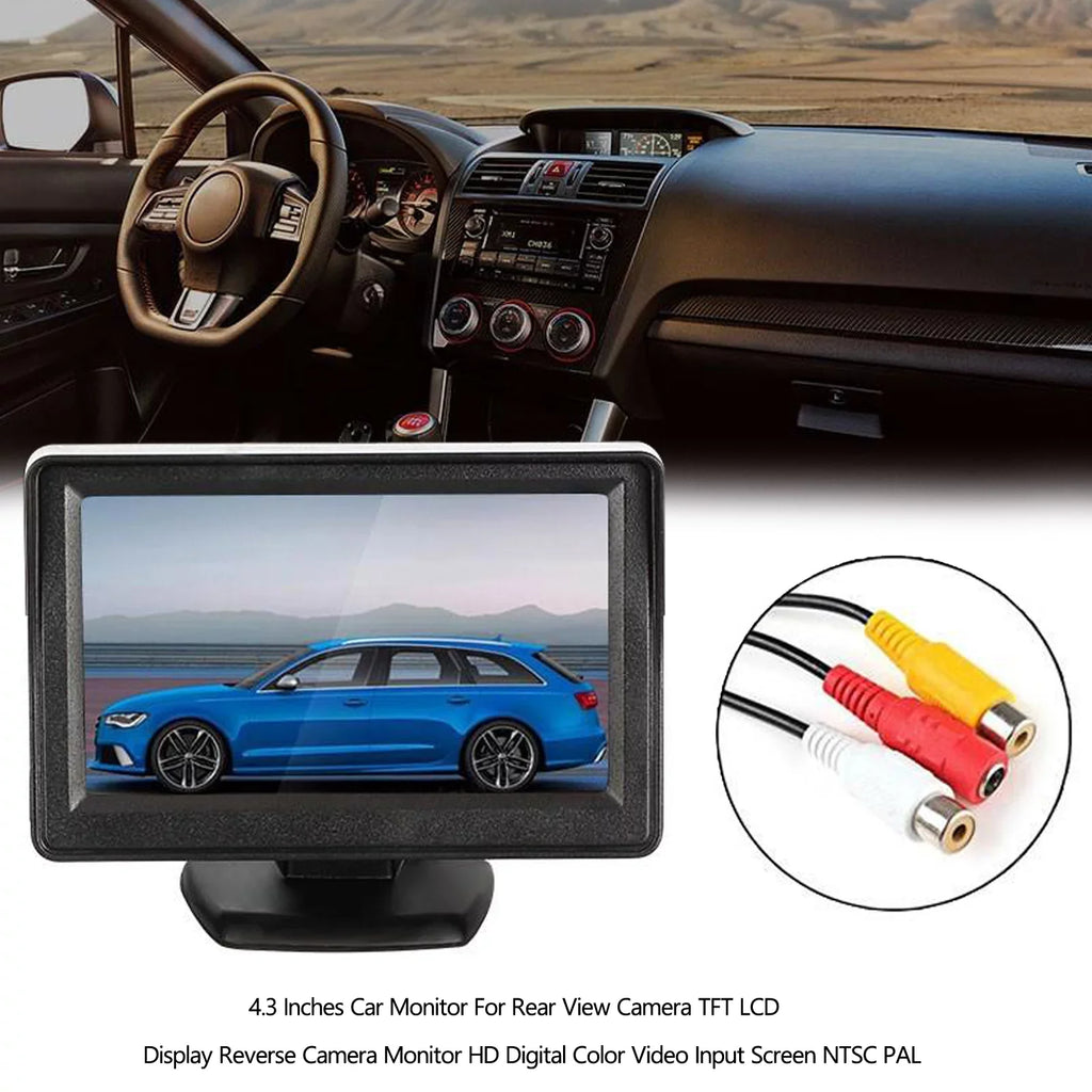 TFT Reverse MonitorRear PAL Display 4.3" Monitor View Car Camera LCD NTSC HD