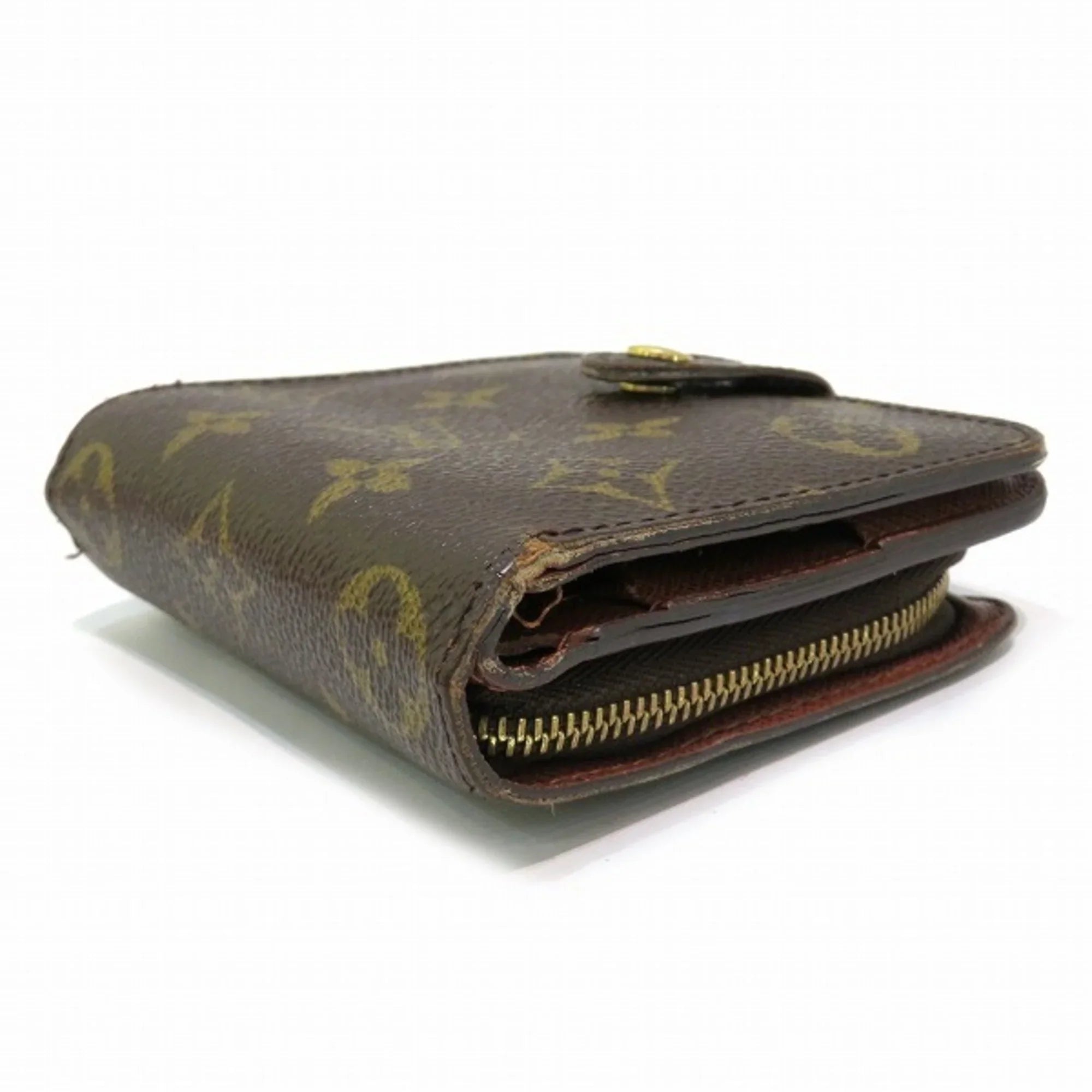 Monogram Women's Zip Pre-Owned Men's Bifold M61667 (Fair) Wallet Compact