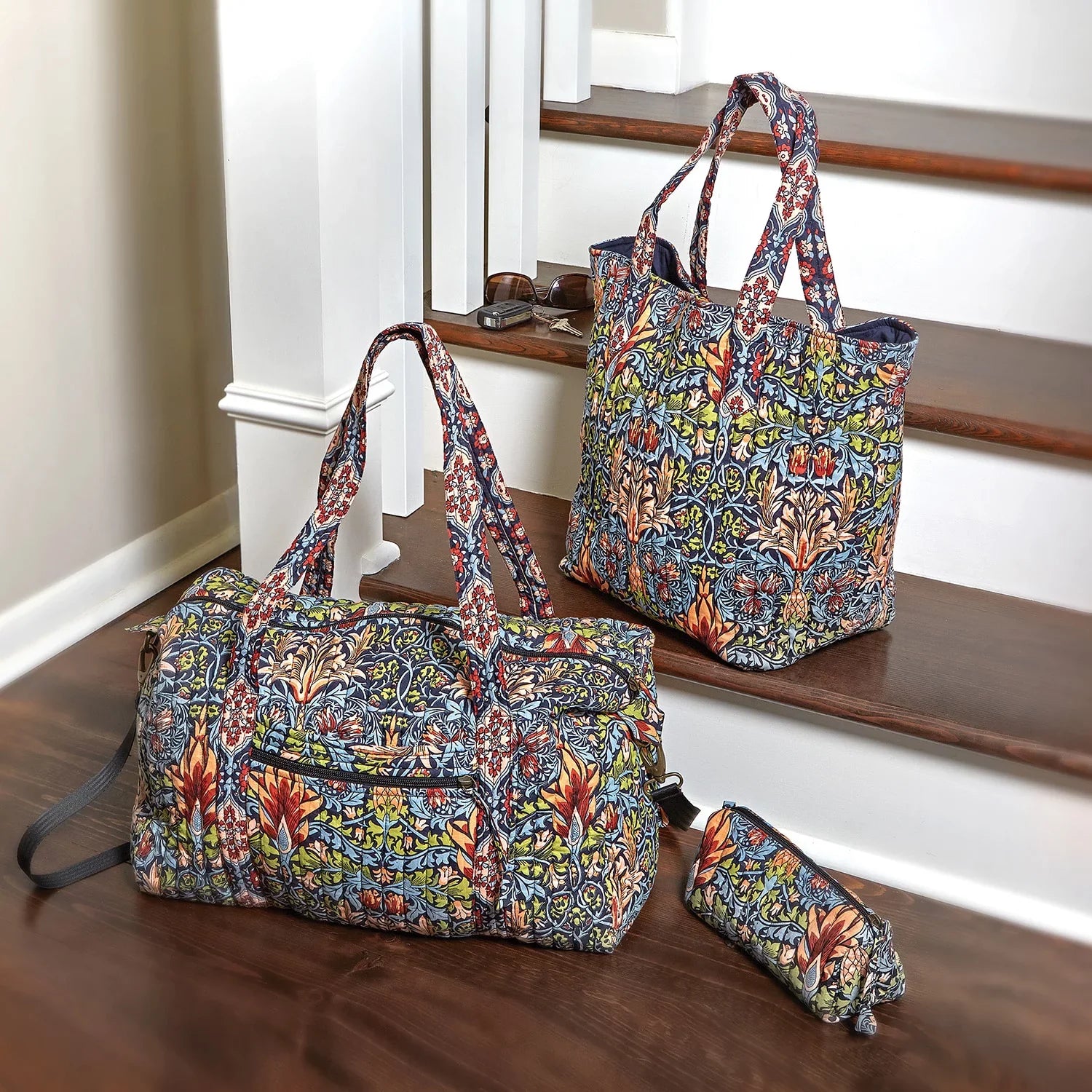 Shoulder Cotton Tote for William Bags Bag FLORIANA Morris Women Print Handbags
