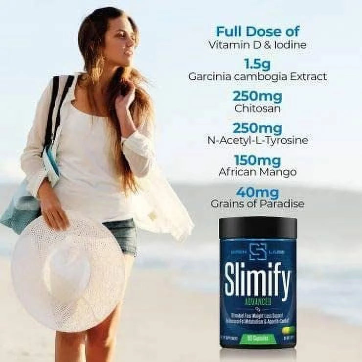 Capsules) Fat African Metabolism, Increase Grains and Boost Energy Cambogia, (90 - Decrease for Appetite, and Loss Advanced Mango, Burner Slimify Weight - Siren Paradise Free Labs of Garcinia Stim -