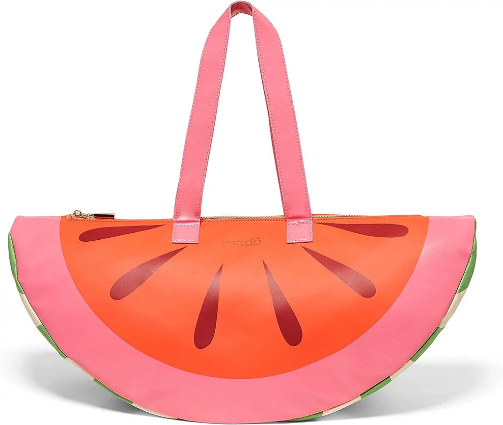 Beach Days, Insulated for Cute Portable Soft ban.do Chill Bag, Super Cooler, Picnics Cooler with Watermelon Sided Shoulder Bag 2.0 Straps, or Cooler