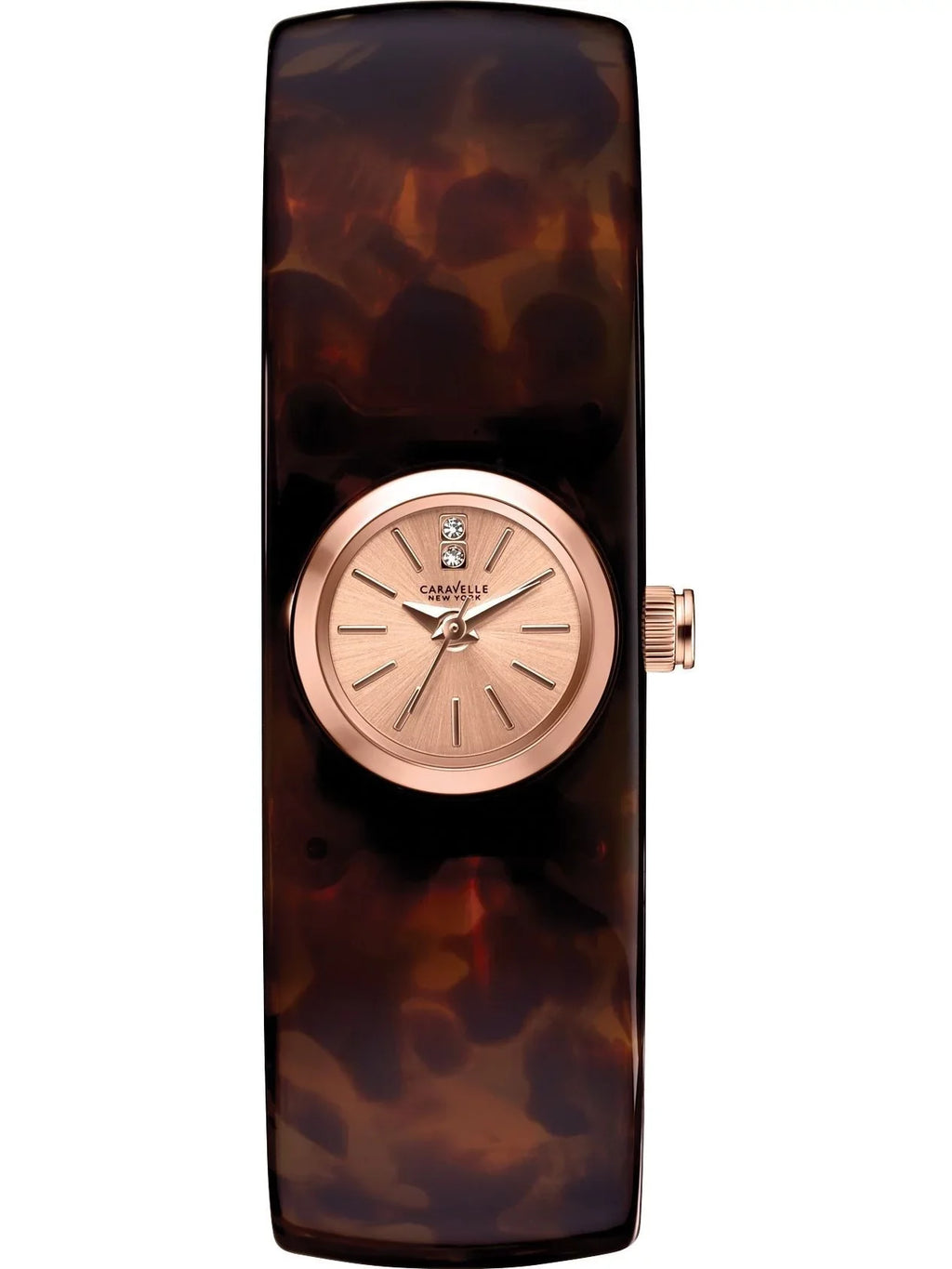 Caravelle - Watch Bangle Women's Tortoise Resin