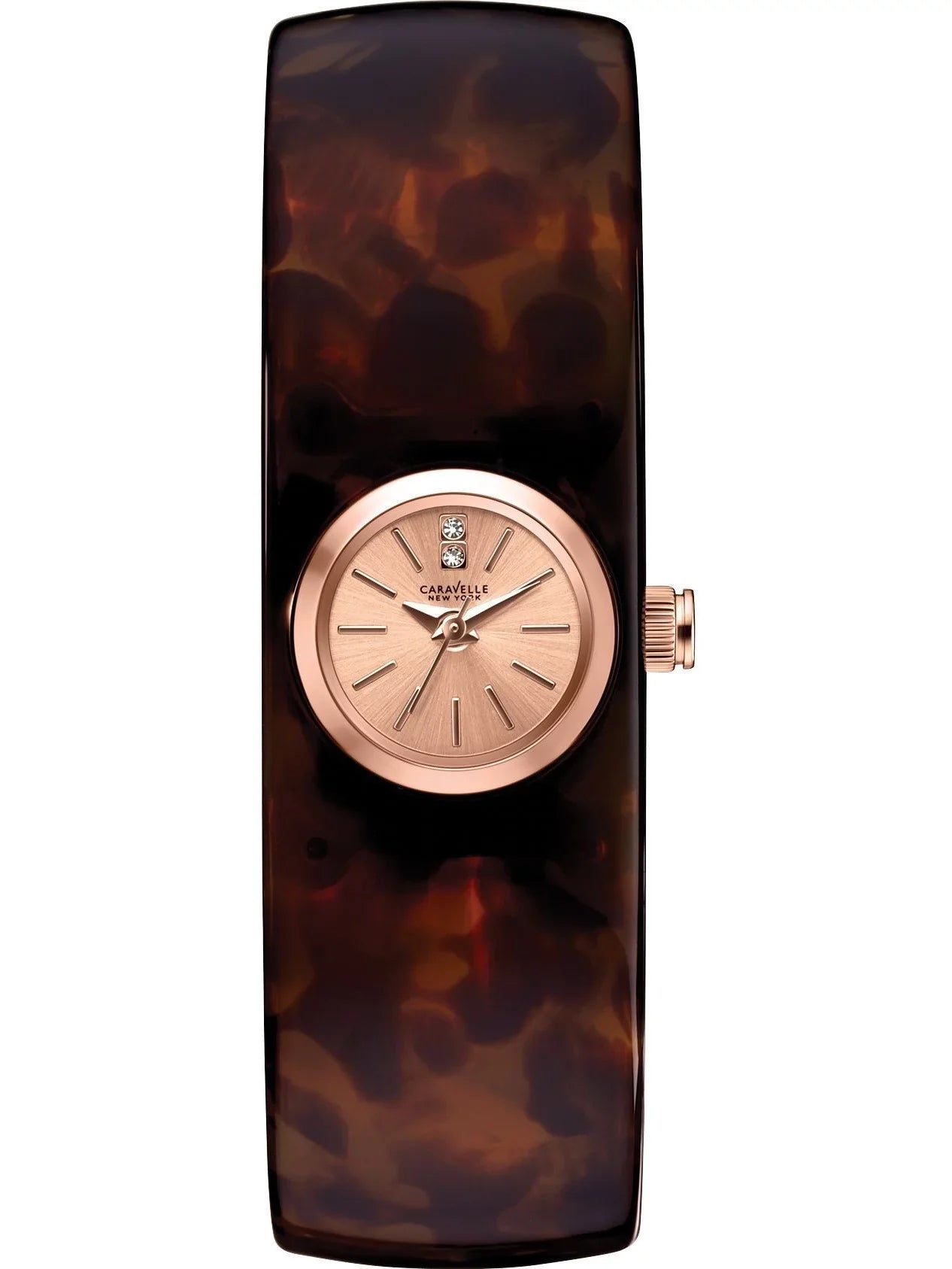 Caravelle - Watch Bangle Women's Tortoise Resin