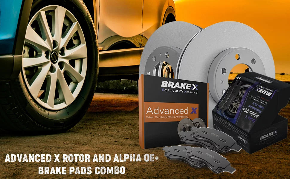 Pads Piece 6 Set Ceramic For X Premium 3.7 | Jeep Advanced [Rear] Disc Brake | 2003 X Rotors Brake and Liberty Replacement Kit