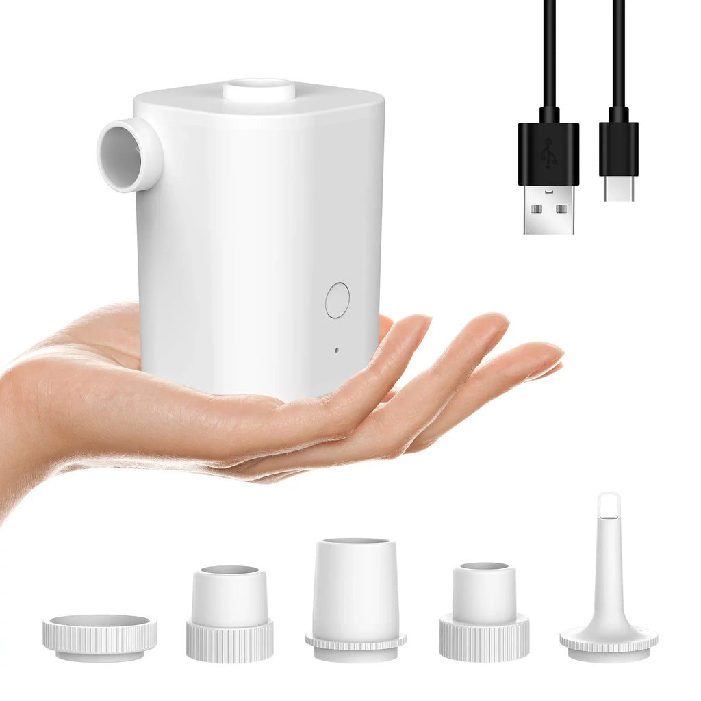 Quick Air Nozzles Battery Inflator Inflatables for Air Pumps Bed Deflator Ring 5 Pump Electric with Air Pump Swimming 2500mAh Pool Mattress Toy Air USB with