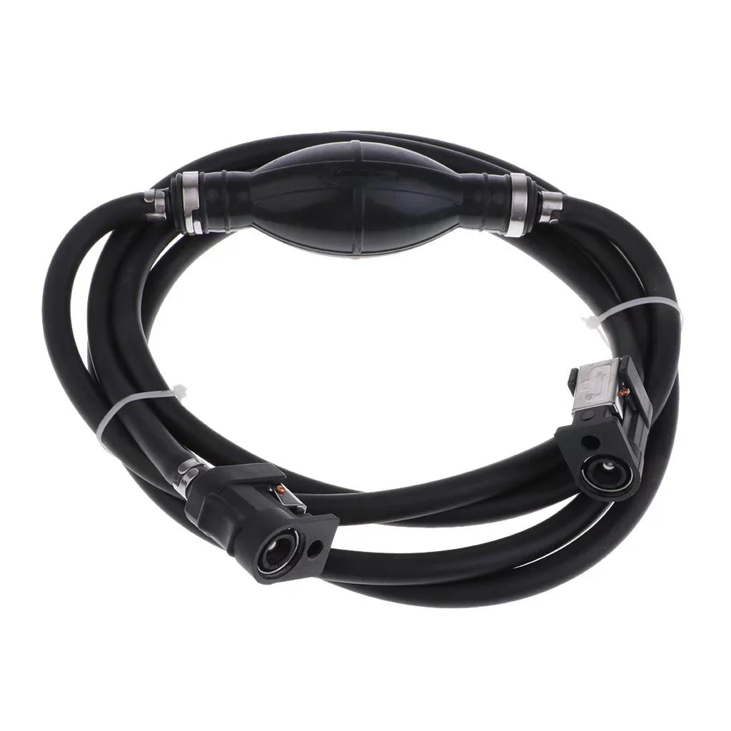 Motor Line Motors with Outboard 6.5x11mm Boat Fuel Black, Hose Primer And Bulb Connector -