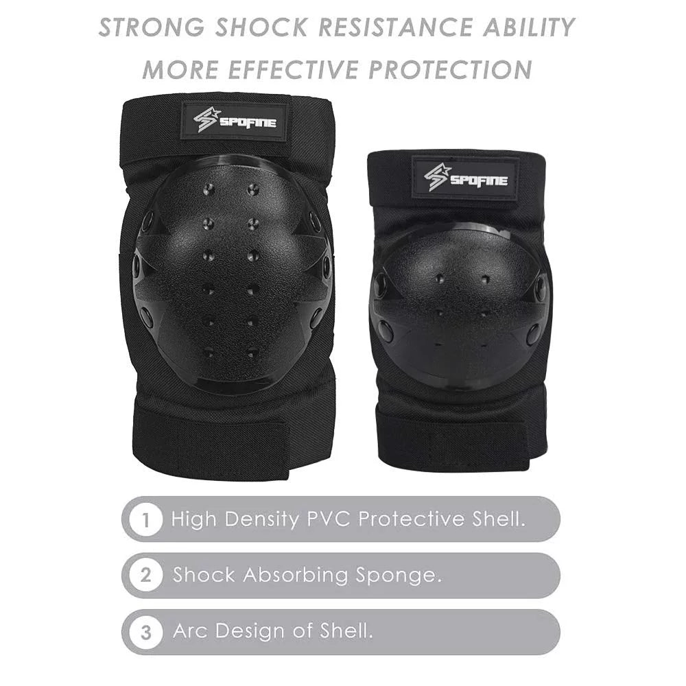 Adjustable Helmet Rollerblade Protective Guards Bike, Skating, Knee Wrist Skateboard, Elbow Set Kids for Spofine for Helmet, Bike Toddler Pads Pads Kids Adult, Kids Gear Cycling, Roller Youth Scooter,