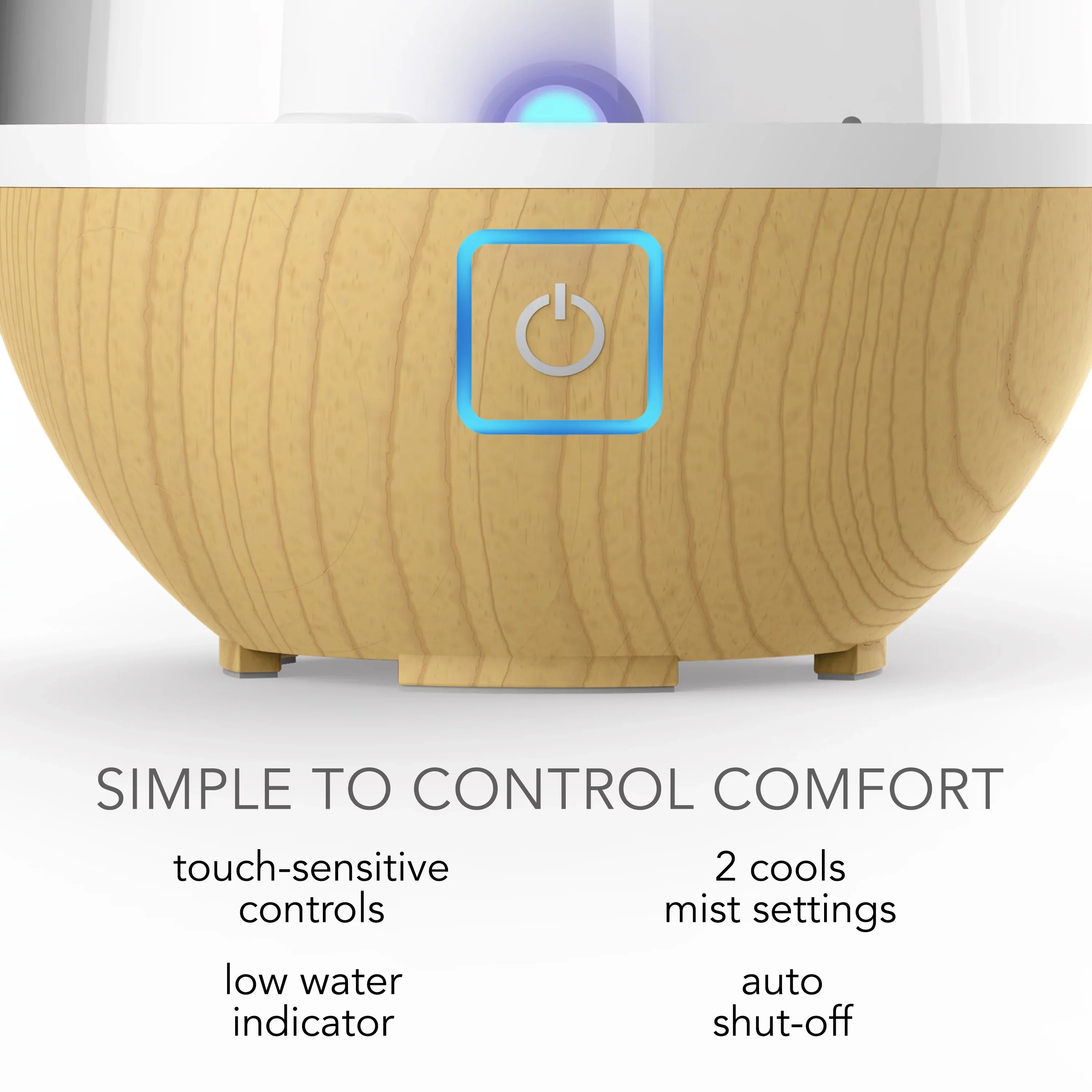 Ultrasonic Ash Image Mist Woodgrain Humidifier, Gallon Light Sharper (New) Cool 0.4