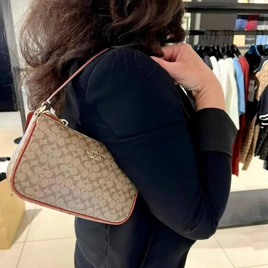 Canvas CE698 IN Terracotta Nolita Coach Khaki In 19 Colorblock Signature