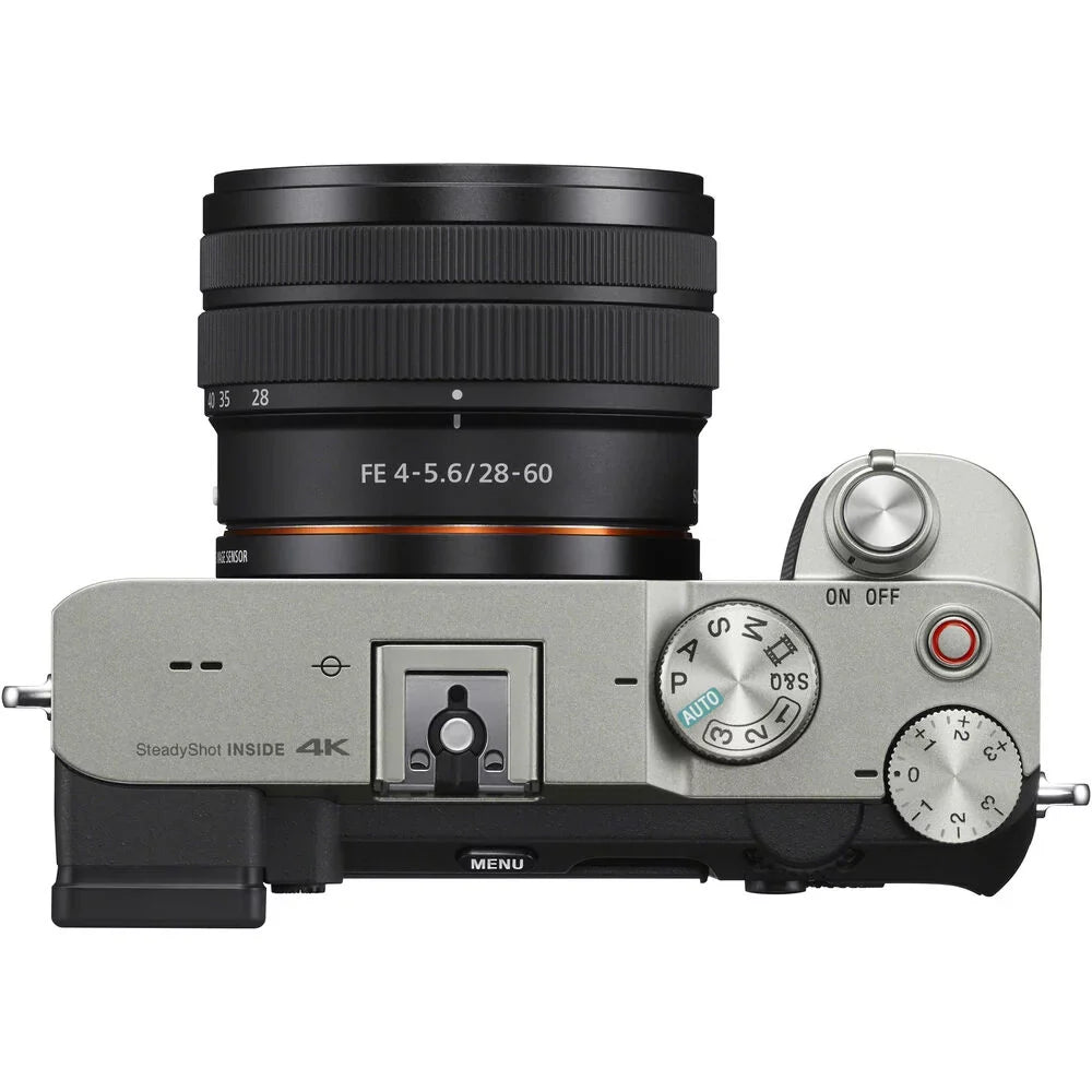 '-LOADED f/2.8 Camera Mirrorless (Silver) a7C 28-60mm Lens+24mm KIT Lens with G