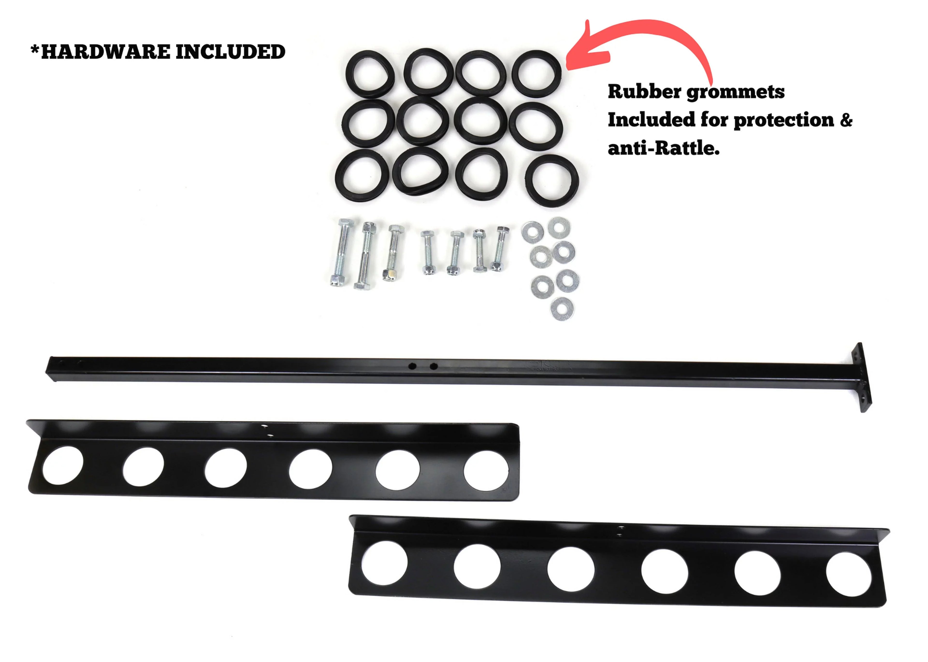 Premium Red Duty Flat Holder Powder Mounting Trailer Bed Tool for Steel Auto Black Heavy Open with Hardware Rubber Coated Hand Hound Rack and Trailers Grommets