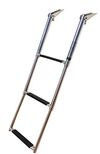 Grips Steps Stainless Marine Telescopic Rubber 3 Boat Steel Foot with Folding Pactrade Ladder