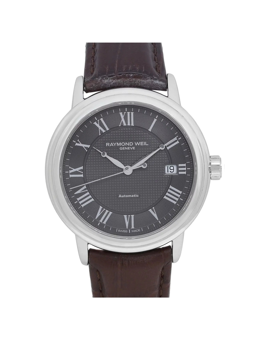 Gray Raymond 2837-STC-00609 Steel Watch 39mm Weil Mens Automatic Dial Maestro