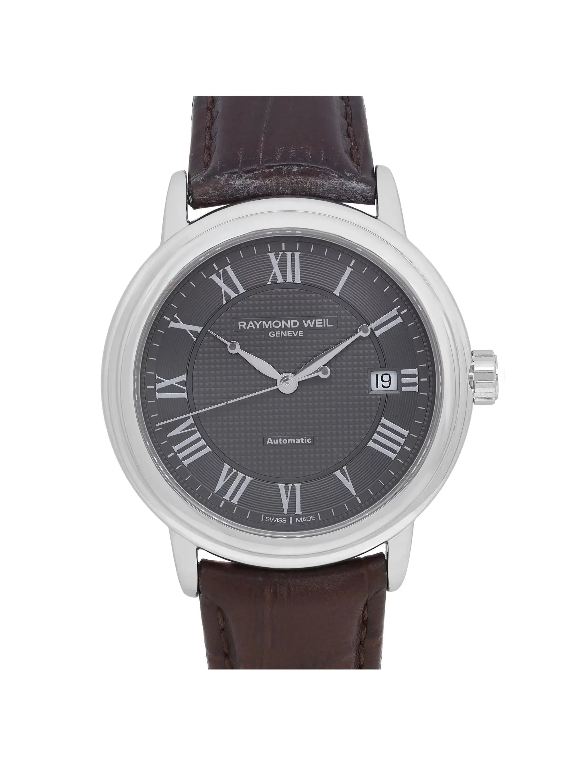 Gray Raymond 2837-STC-00609 Steel Watch 39mm Weil Mens Automatic Dial Maestro
