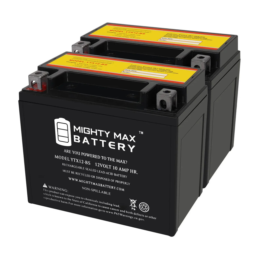 01-04 Battery Z with 12V GSX-R1000, Replacement 10Ah Pack 2 - compatible Suzuki YTX12-BS