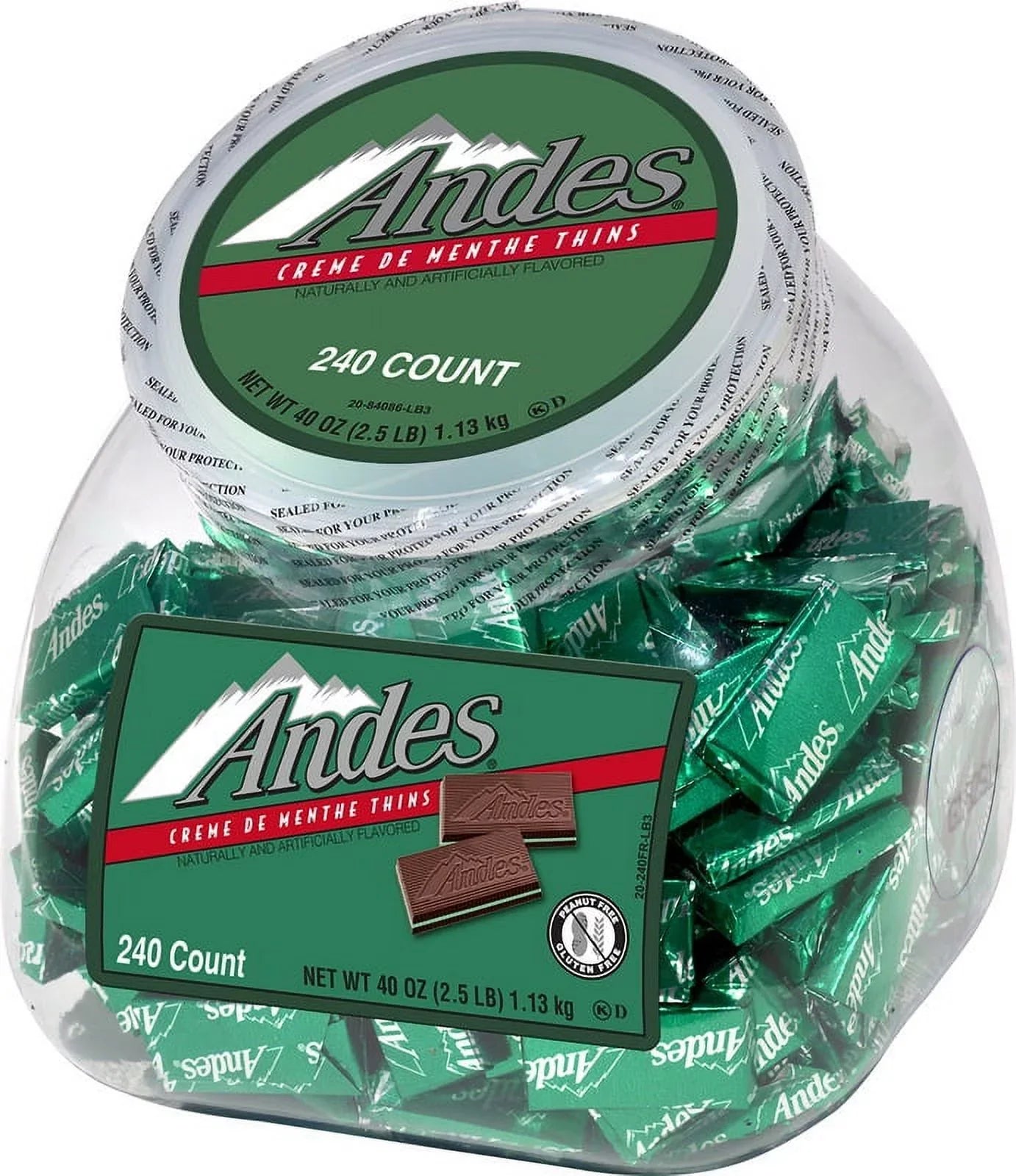 240 Mint of Tub Menthe | De Creme 5 Bundle Chocolate Each Thins, Piece