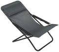 Chair Folding Black Frame - Steel Sling Fabric Obsidian -