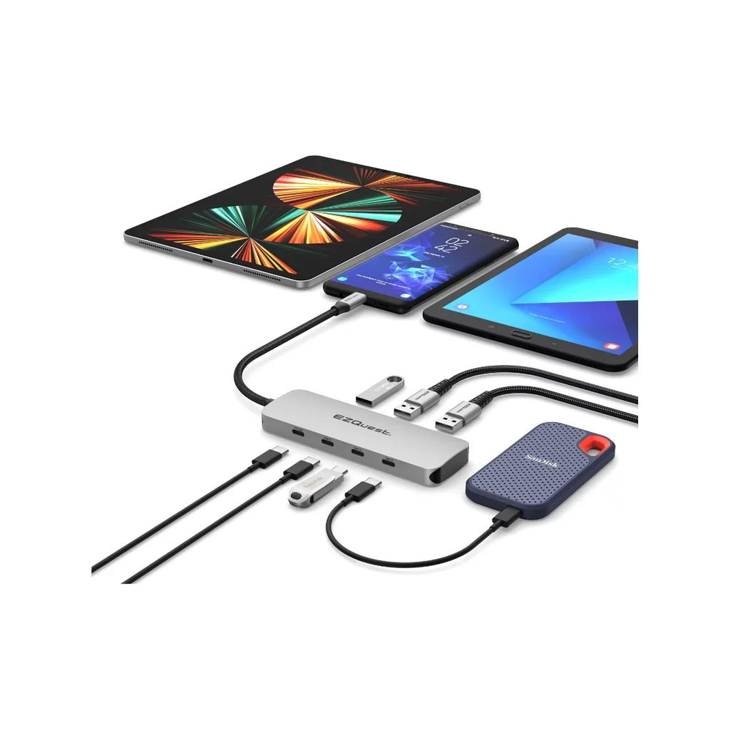 7 Adapter EZQuest Hub Gen USB-C Ports 2